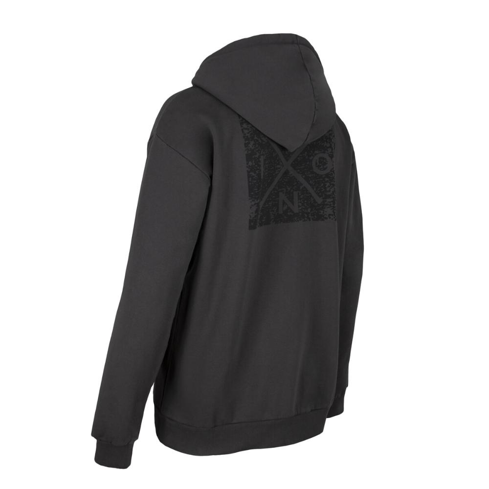 Poleron Men Full zipper Grey Black Cross