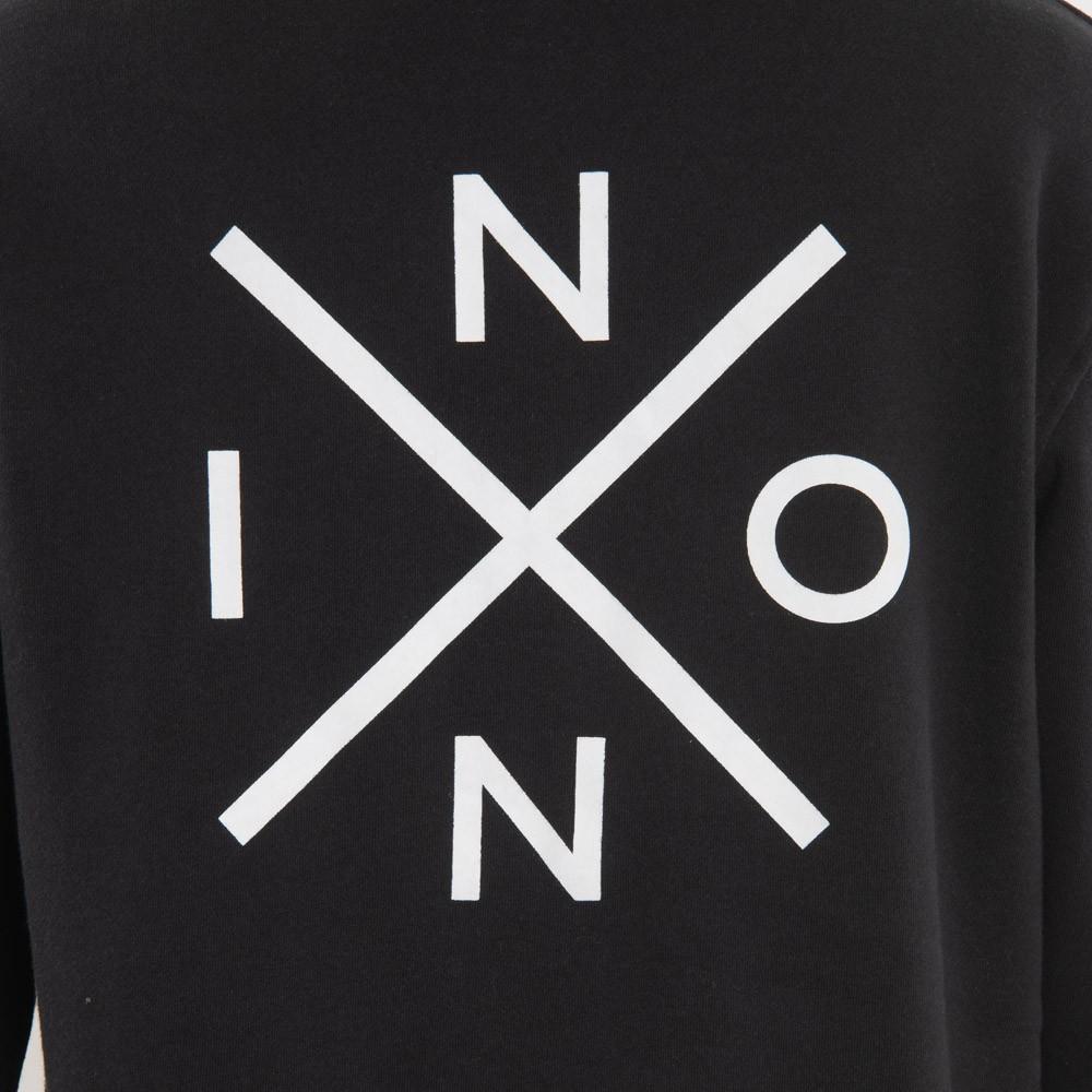 Poleron Men Full zipper Black White Cross