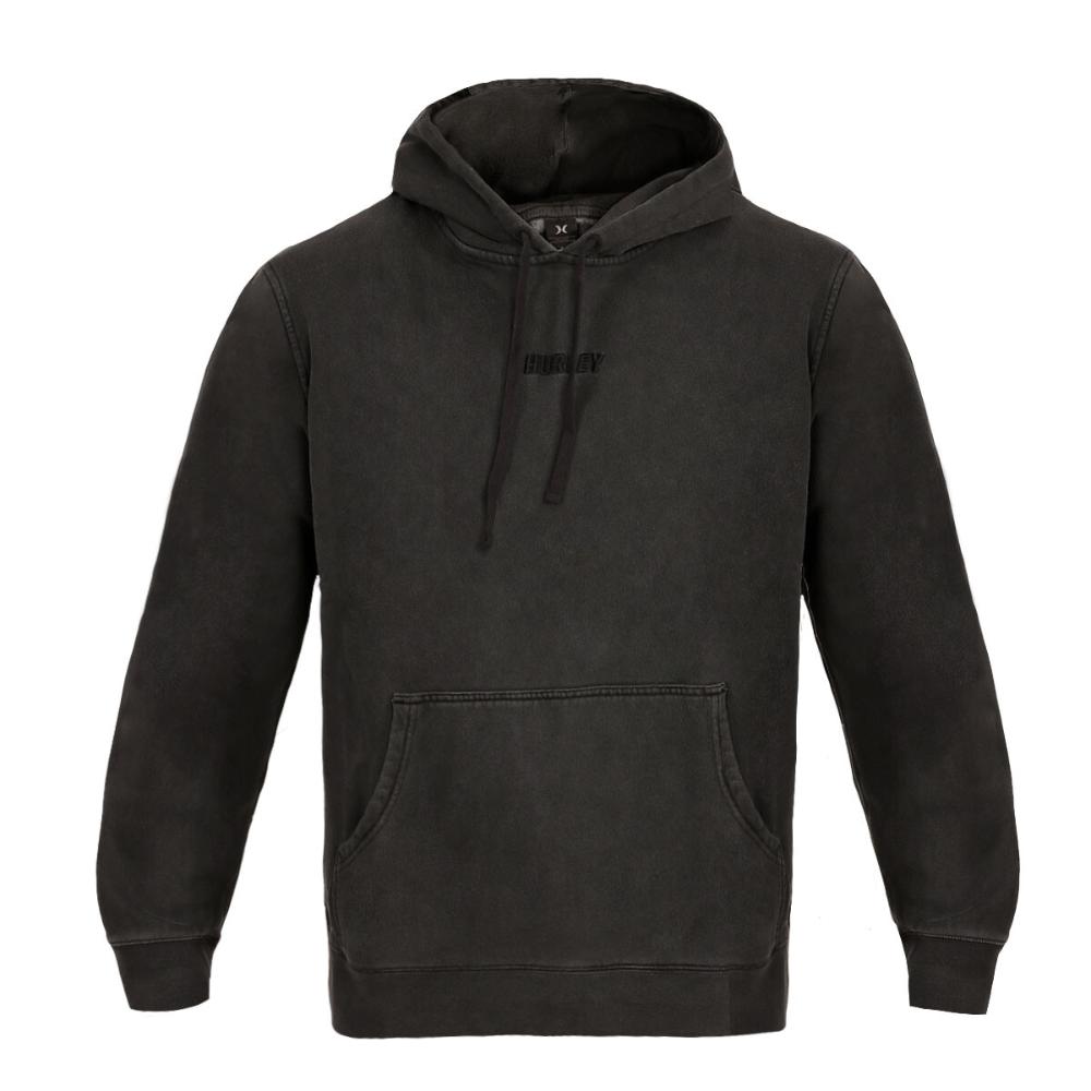 Polerón Hoodie Fastlane Washed Black Grey