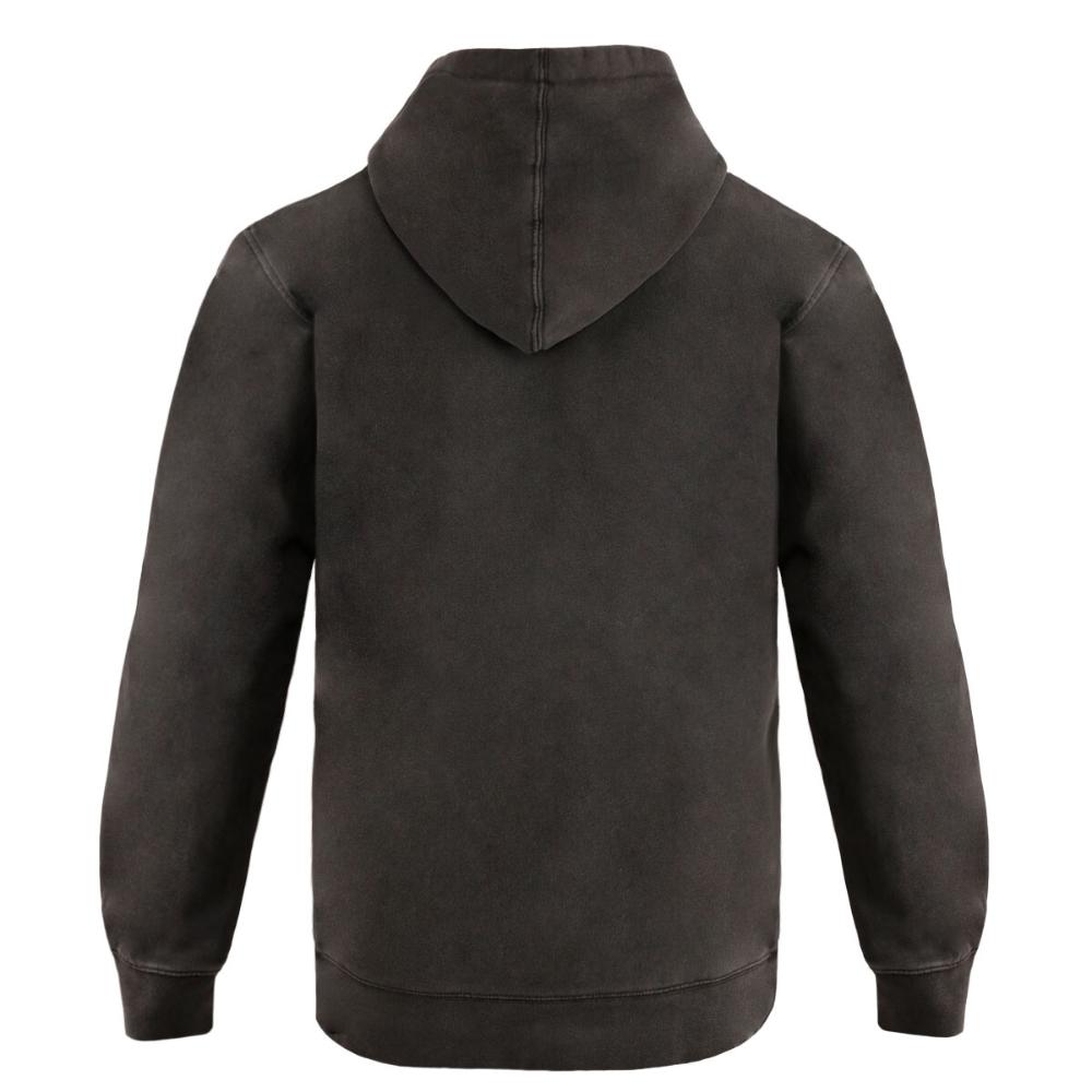 Polerón Hoodie Fastlane Washed Black Grey