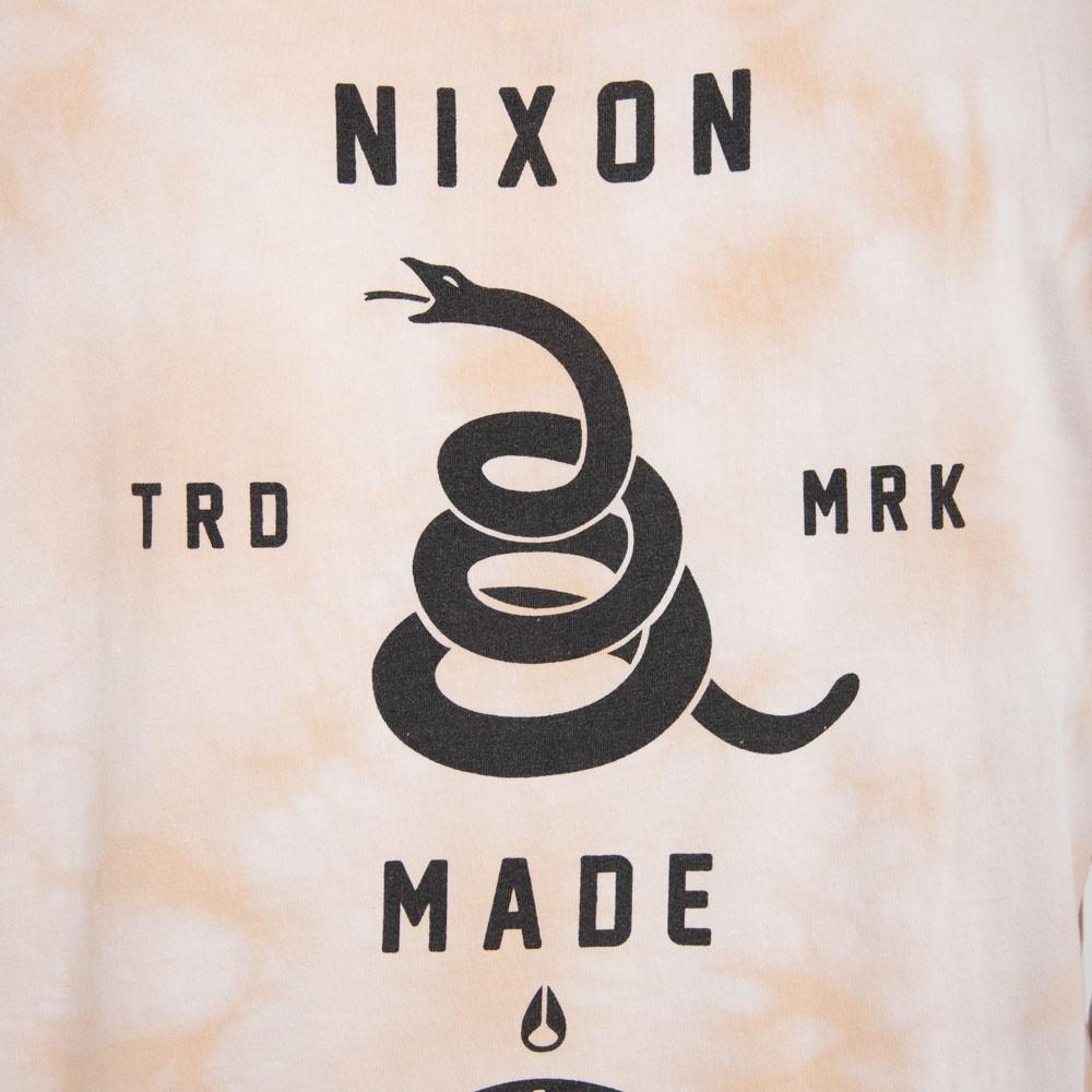 Polera Men Orange Tie Dye Snake