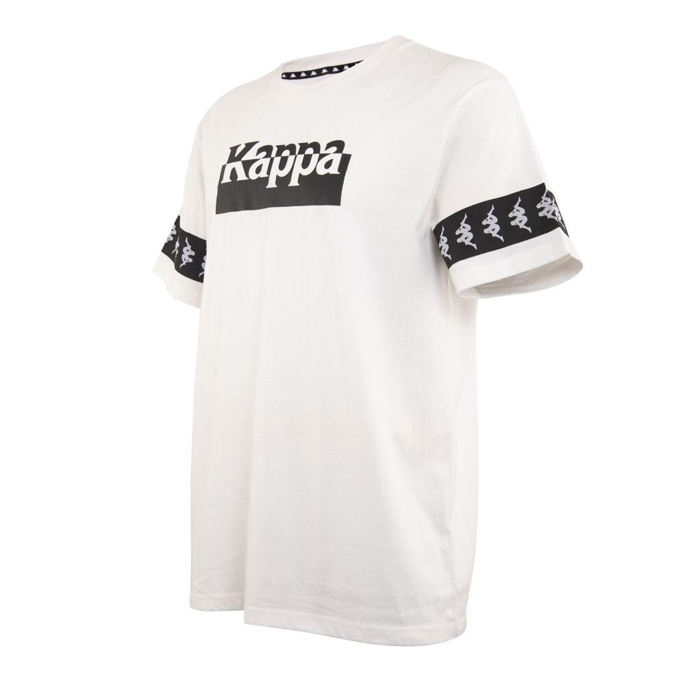 Polera Men White Banda Black Logo en pecho