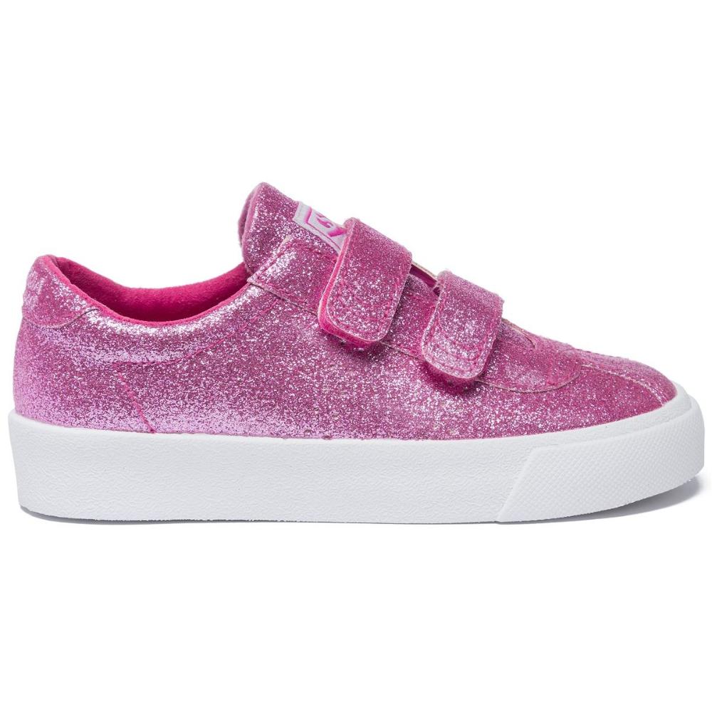 Zapatilla 2843- Club S Microglitterstrapj Pink Superga