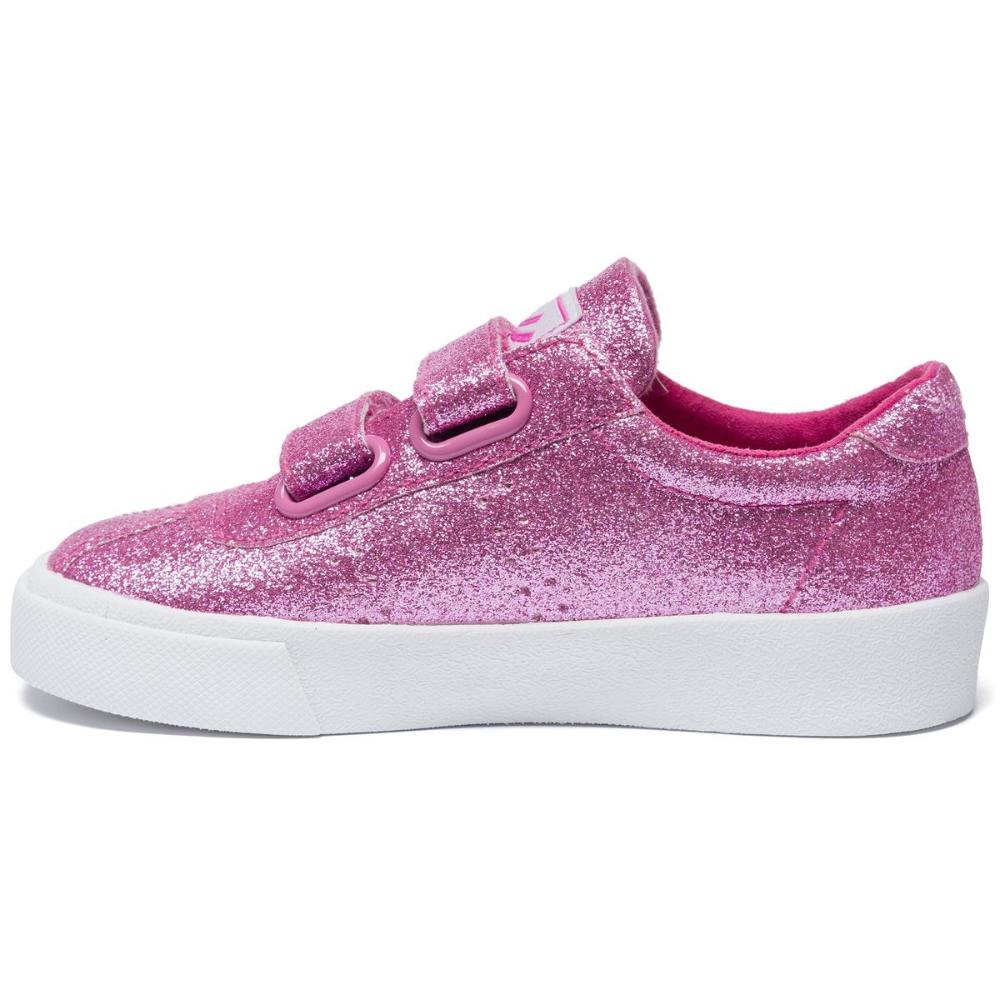Zapatilla 2843- Club S Microglitterstrapj Pink Superga