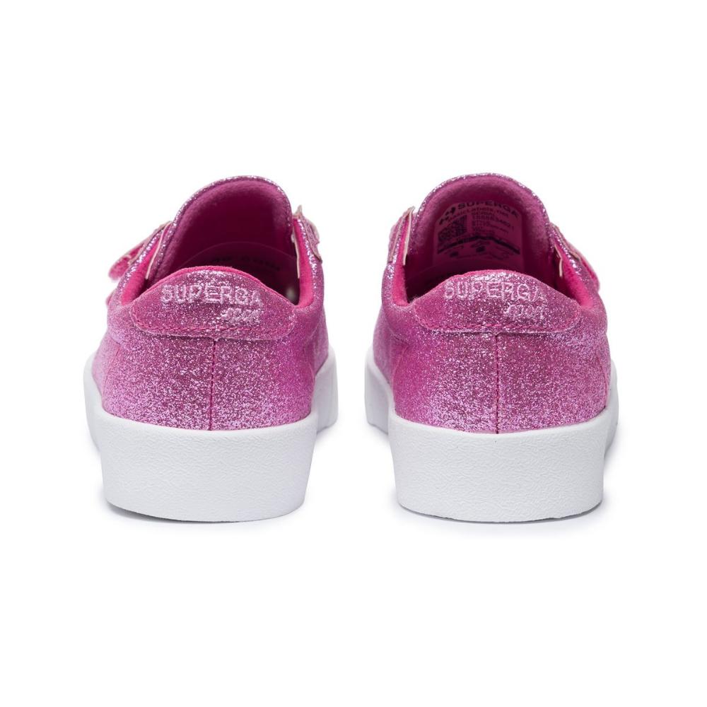 Zapatilla 2843- Club S Microglitterstrapj Pink Superga