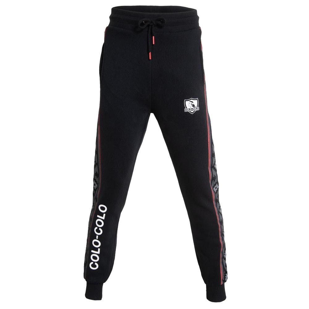 Buzo Colo Colo Urbano Franjas Diseños Negro