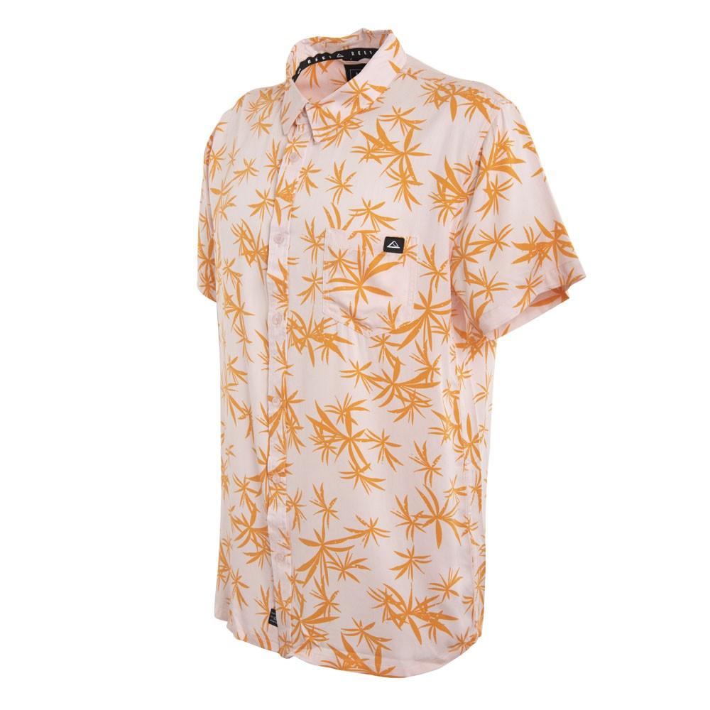 Camisa Manga Corta Palm Pink Orange