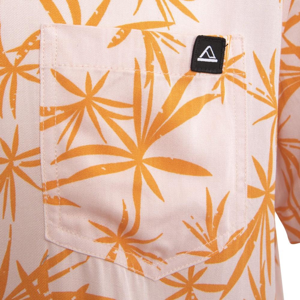 Camisa Manga Corta Palm Pink Orange