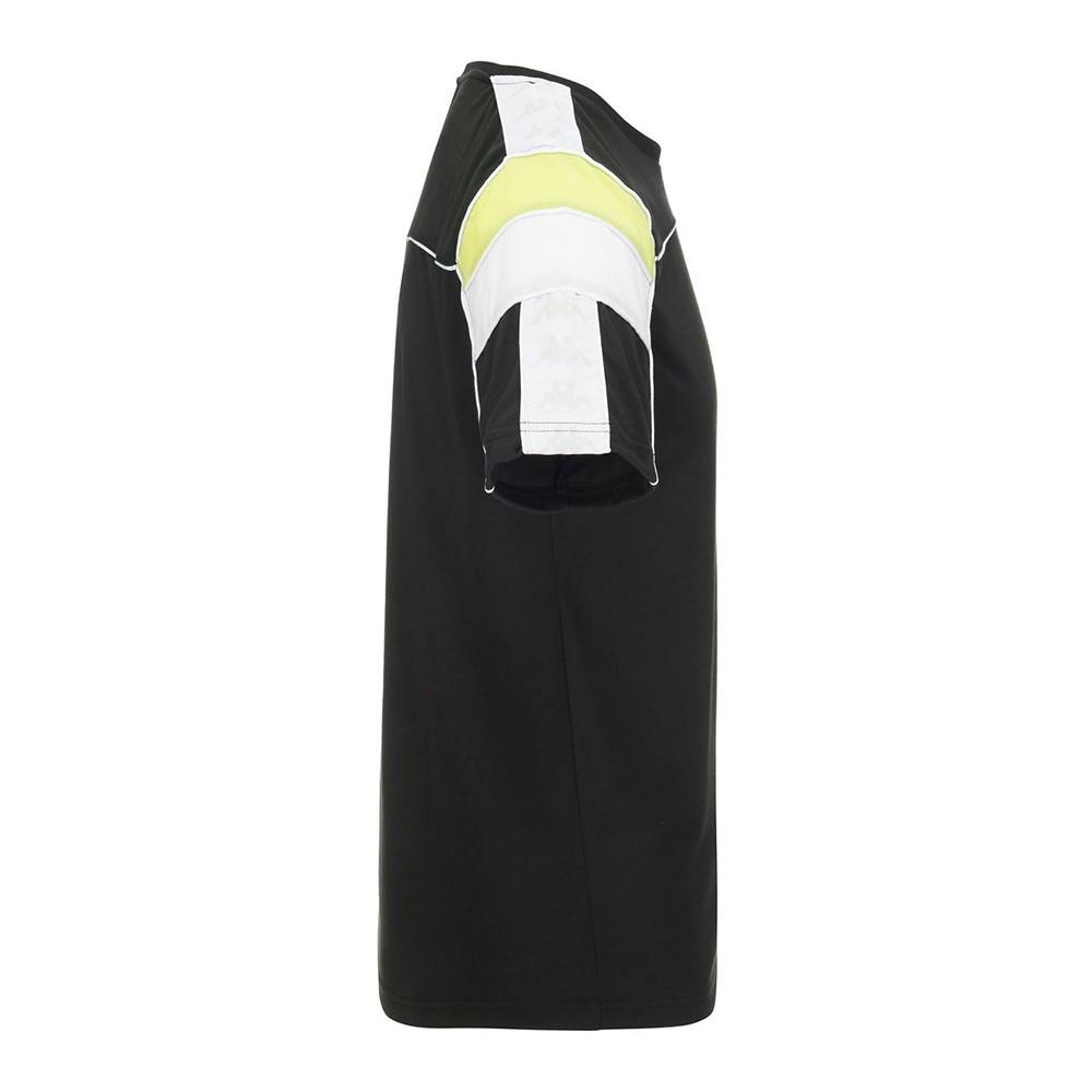 Polera Banda Men Arar Black Green Lime White
