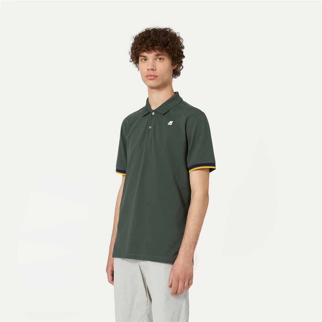 Polera K-Way Men Vincent Green Blackish