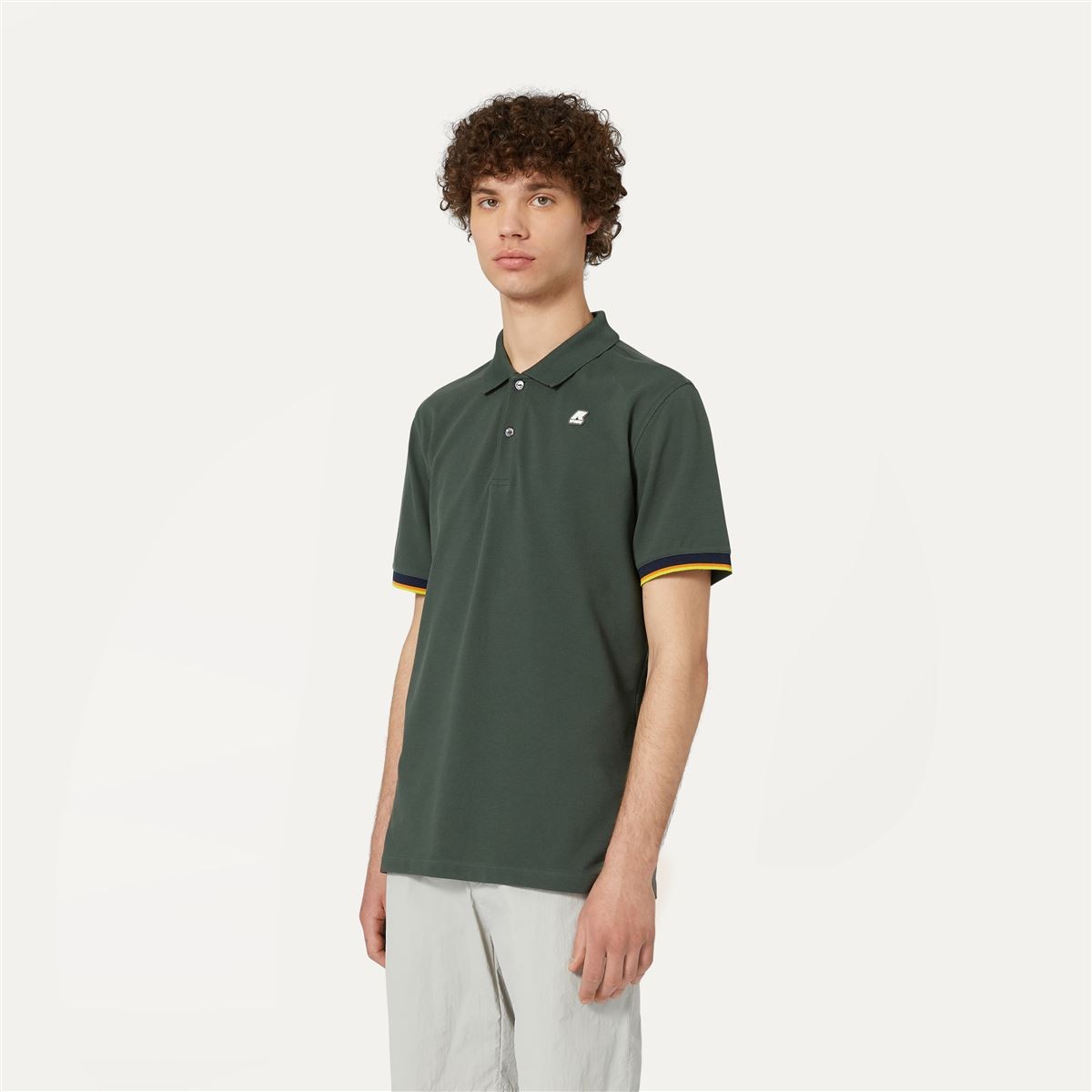 Polera K-Way Men Vincent Green Blackish