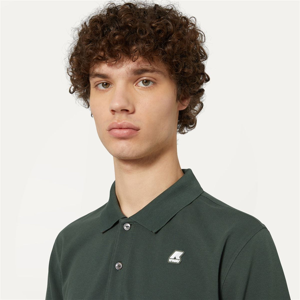 Polera K-Way Men Vincent Green Blackish