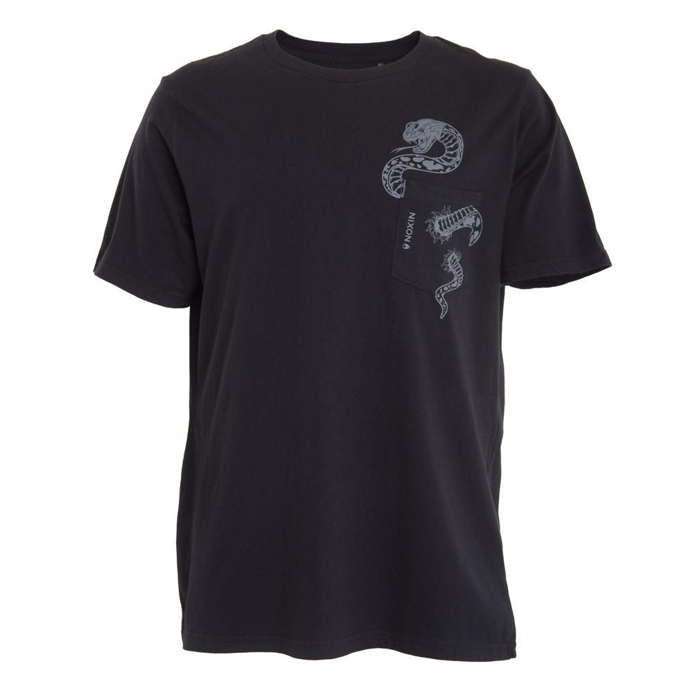 Polera Men Snake Pocket Black