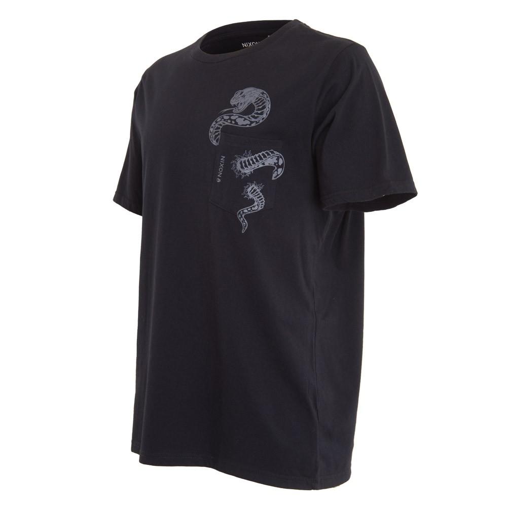 Polera Men Snake Pocket Black