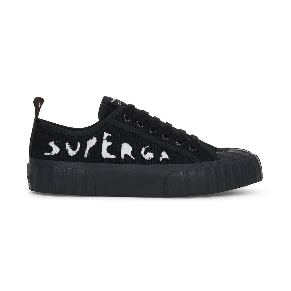 Zapatilla 2630 Ripped Logo Black White