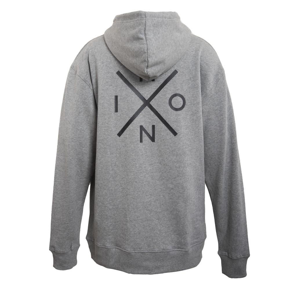 Polerón Hoodie Grey logo Cross Back Black