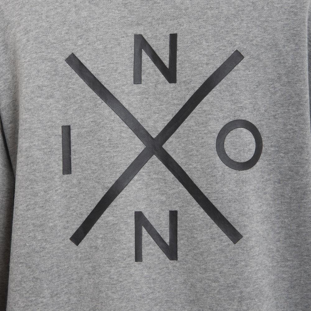 Polerón Hoodie Grey logo Cross Back Black