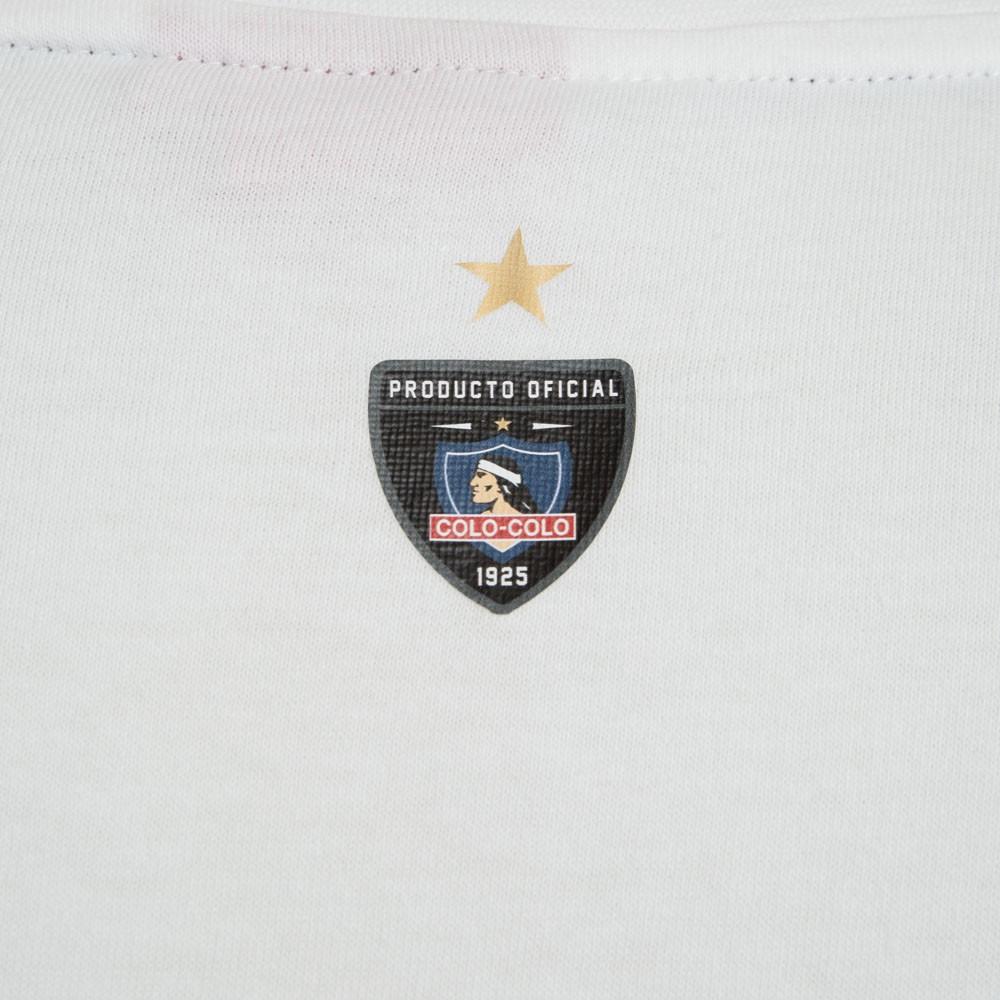 Polera Colo Colo Urbano "Cacique Gris" Blanca