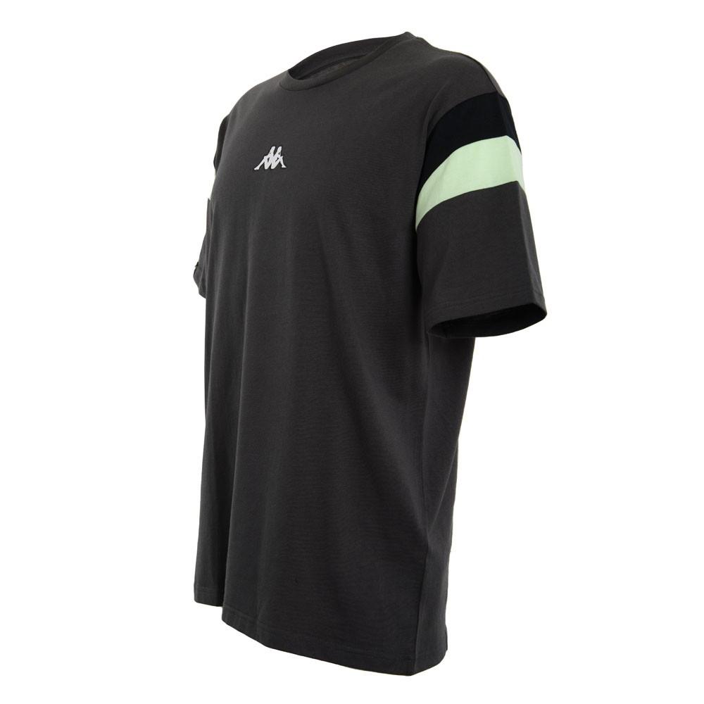 Polera Men Grey Omini Front Sleeve Green