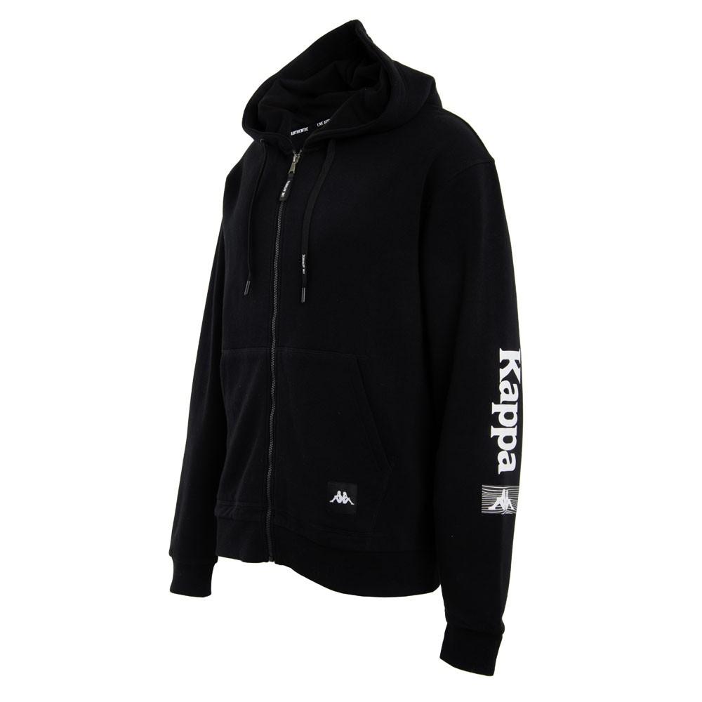 Poleron Men Black Logo Arm White