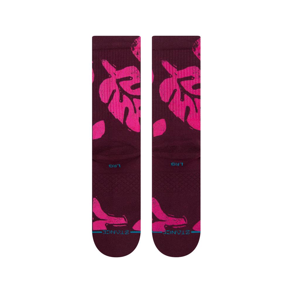 Stance Sock Unisex Plantastic - burgundy