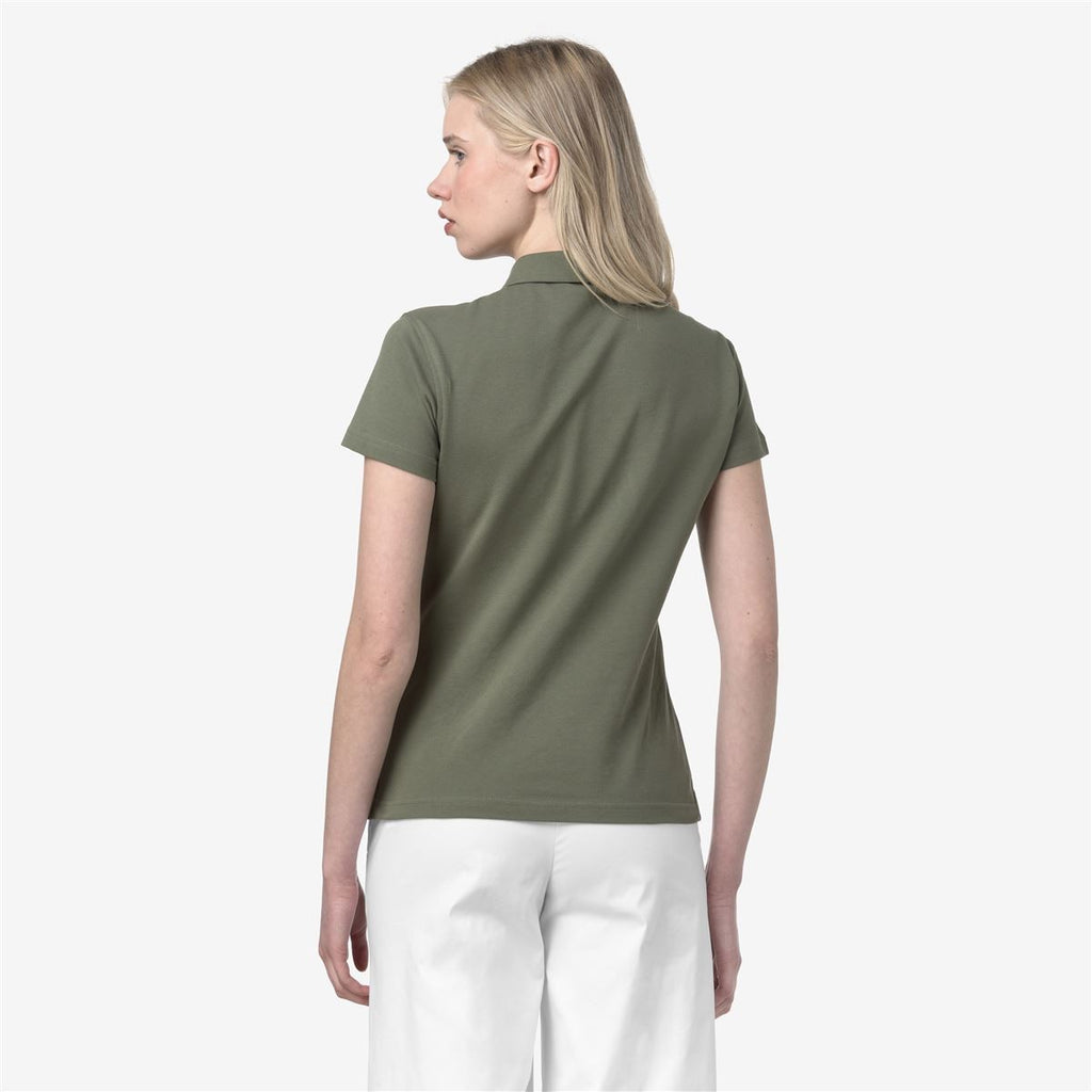 Polera K-Way Women Amedea Pique Green Lichen
