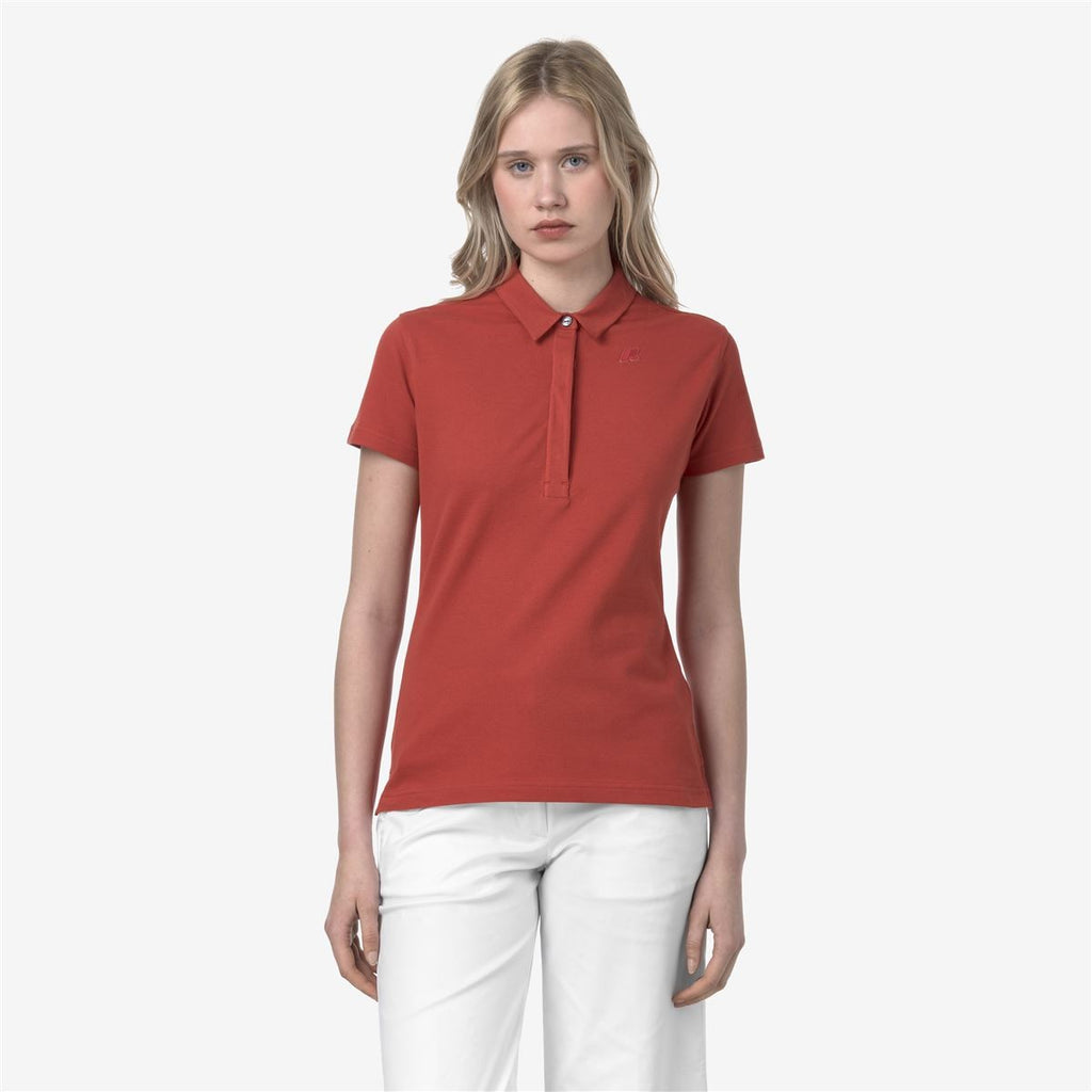 Polera K-Way Women Amedea Pique Red Jasper