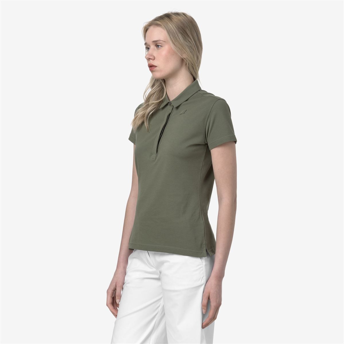 Polera K-Way Women Amedea Pique Green Lichen