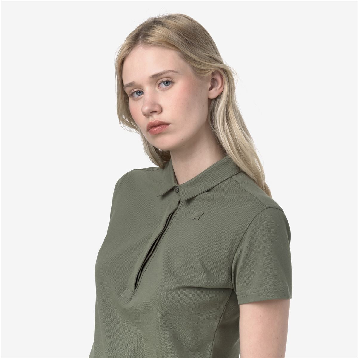 Polera K-Way Women Amedea Pique Green Lichen