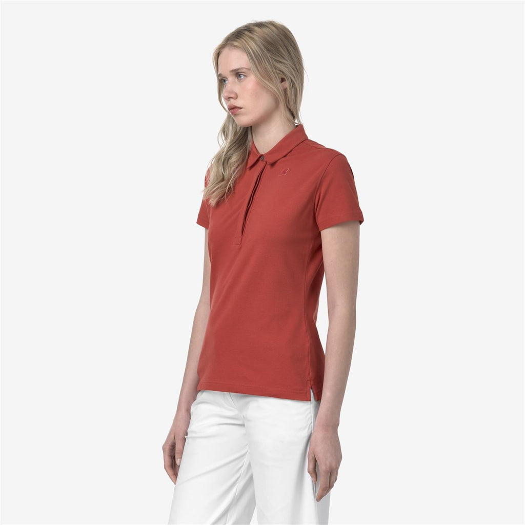 Polera K-Way Women Amedea Pique Red Jasper