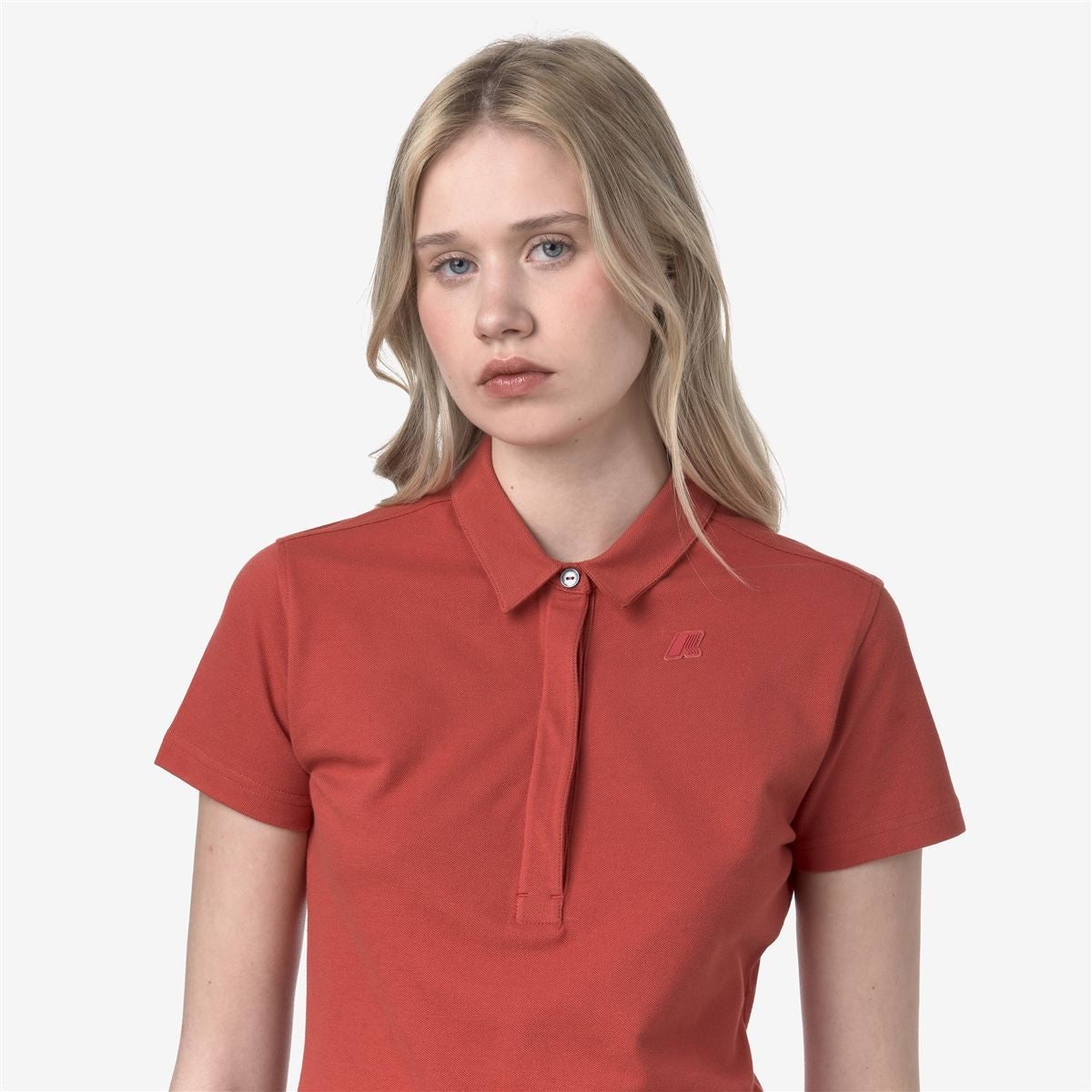 Polera K-Way Women Amedea Pique Red Jasper