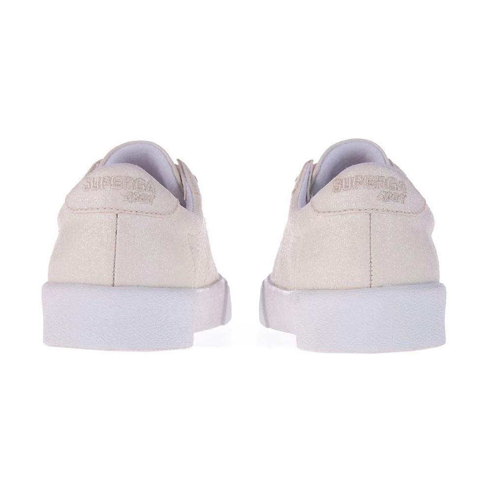 Zapatilla 2843 Kids CLUB STRAPS Glitter White Superga