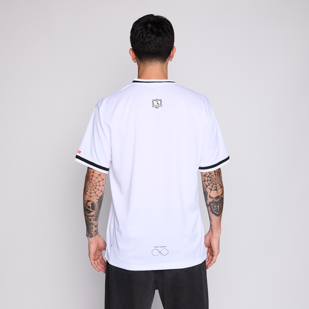 Camiseta Baseball Colo Colo Urbano Hombre Eterno Campeón Blanco