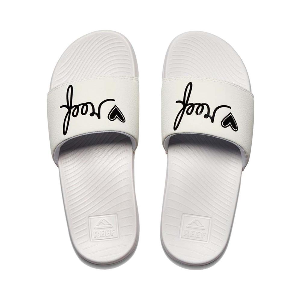 Sandalia Women One Slide White Black
