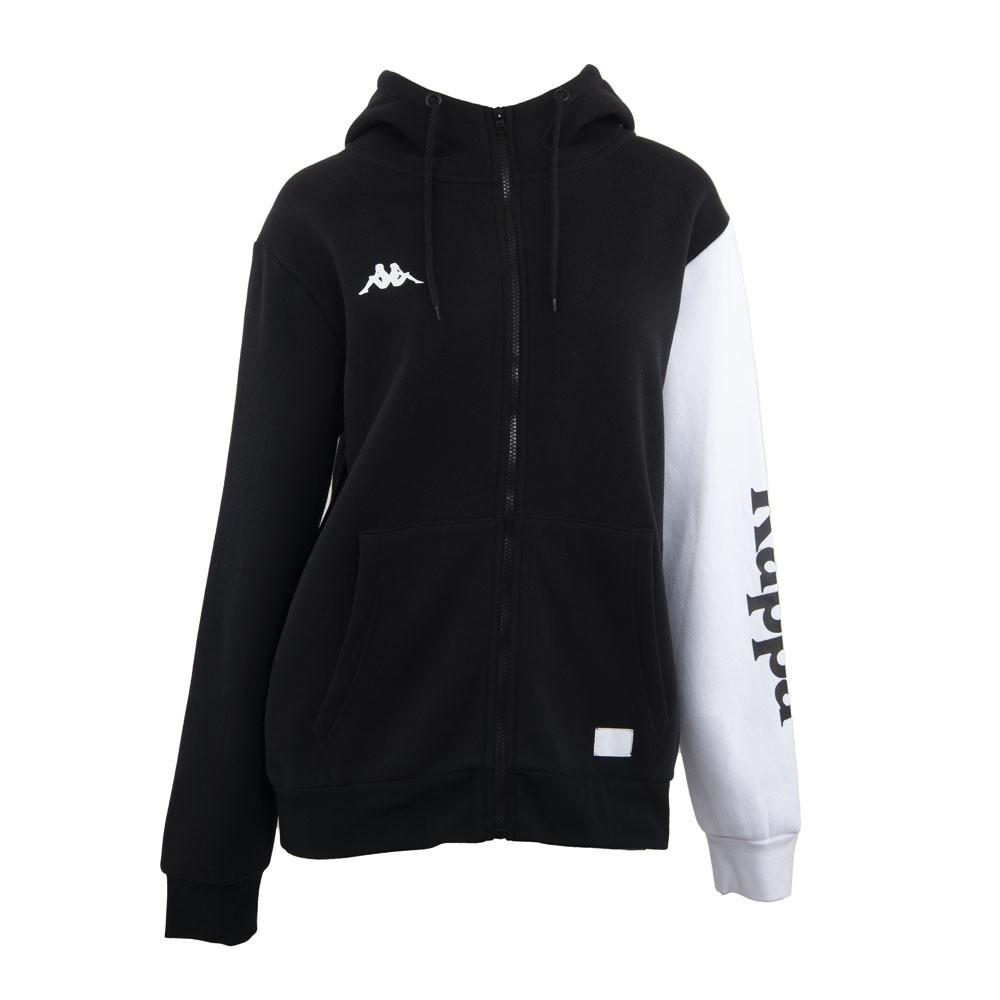 Poleron Women Bicolor Black and White Zipper