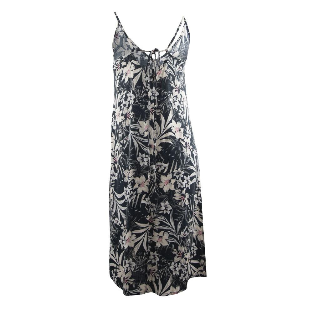 Vestido Tie Back Slip Black Hawaii Hurley