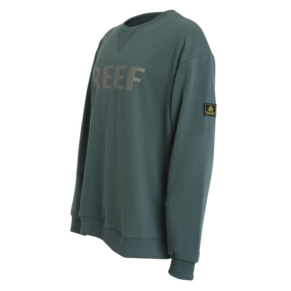 Poleron Men Crew Green Logo Front