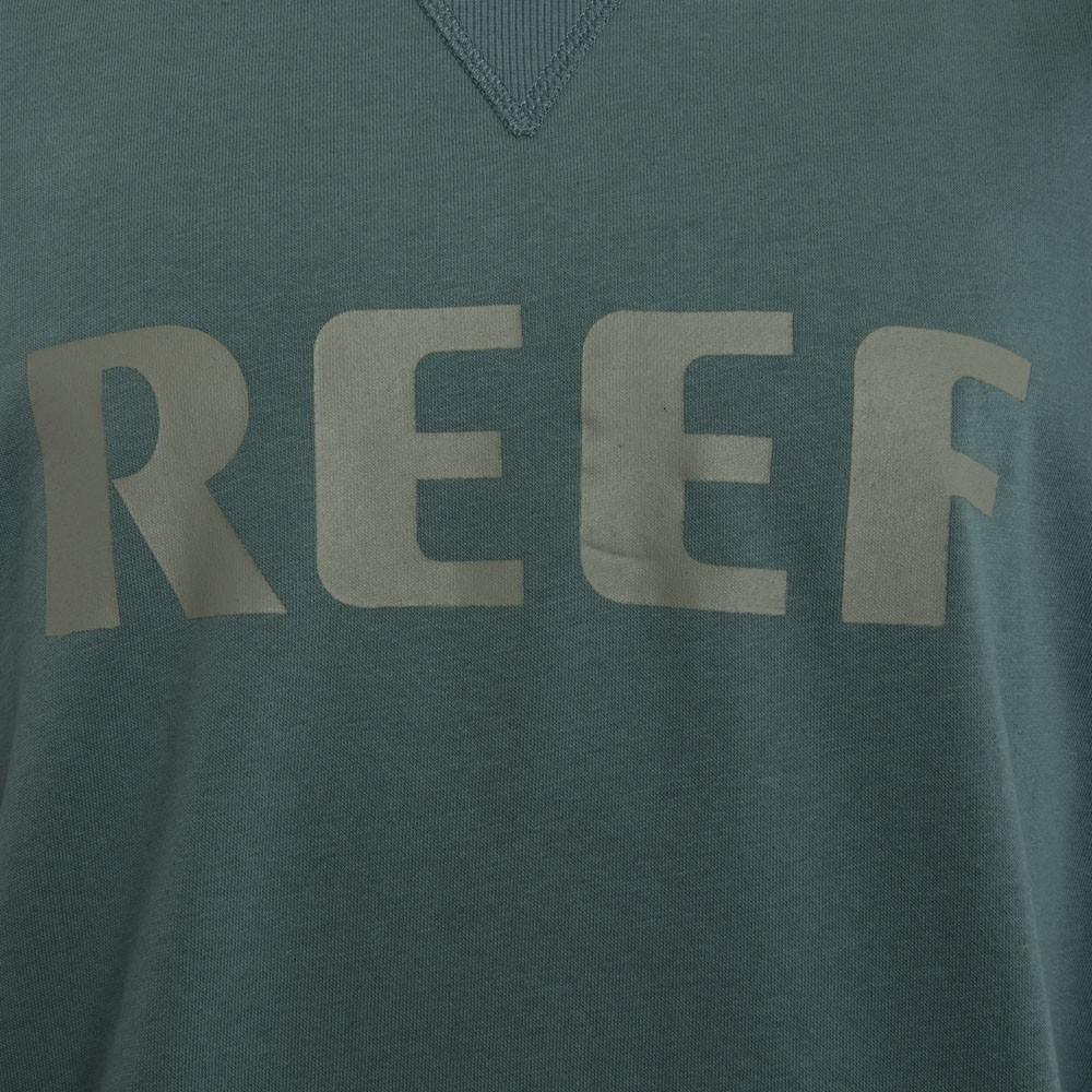 Poleron Men Crew Green Logo Front