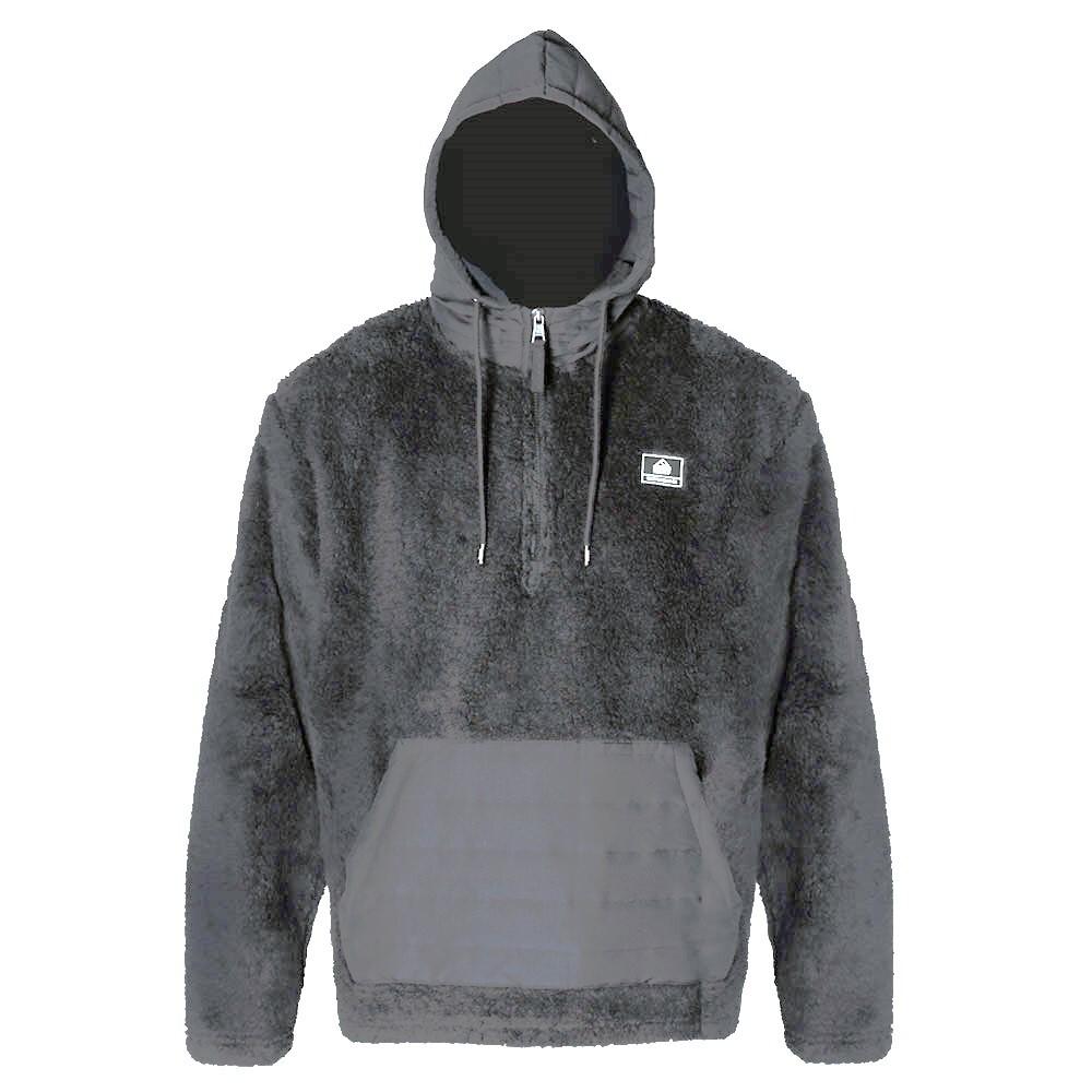 Poleron Polar Men Half Zipper Grey