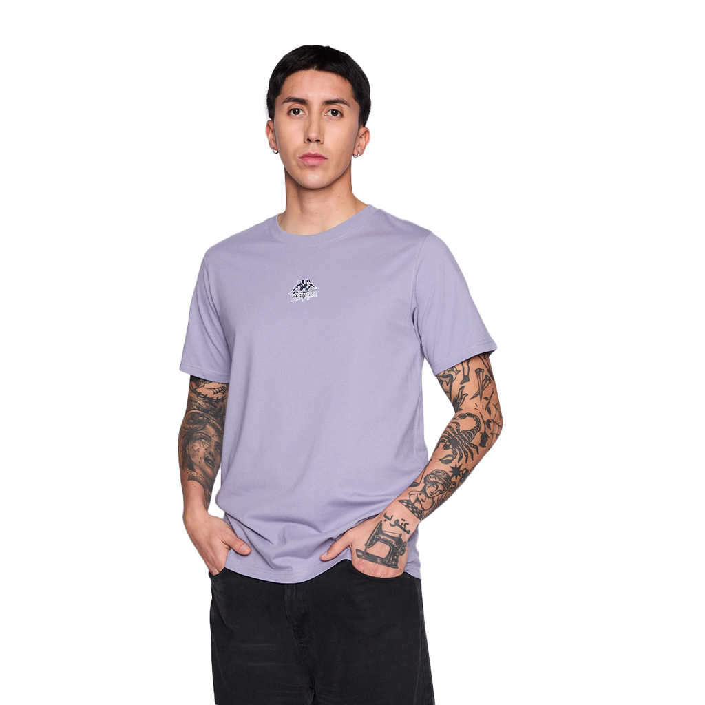 Polera Kappa Men Violet Omini Black