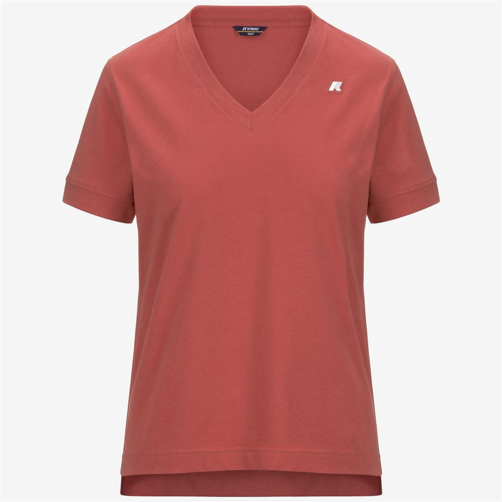 Polera K-Way Women Leda Red Jasper