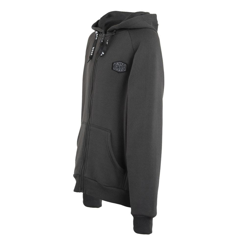 Poleron Boys Full Zipper Black Grey