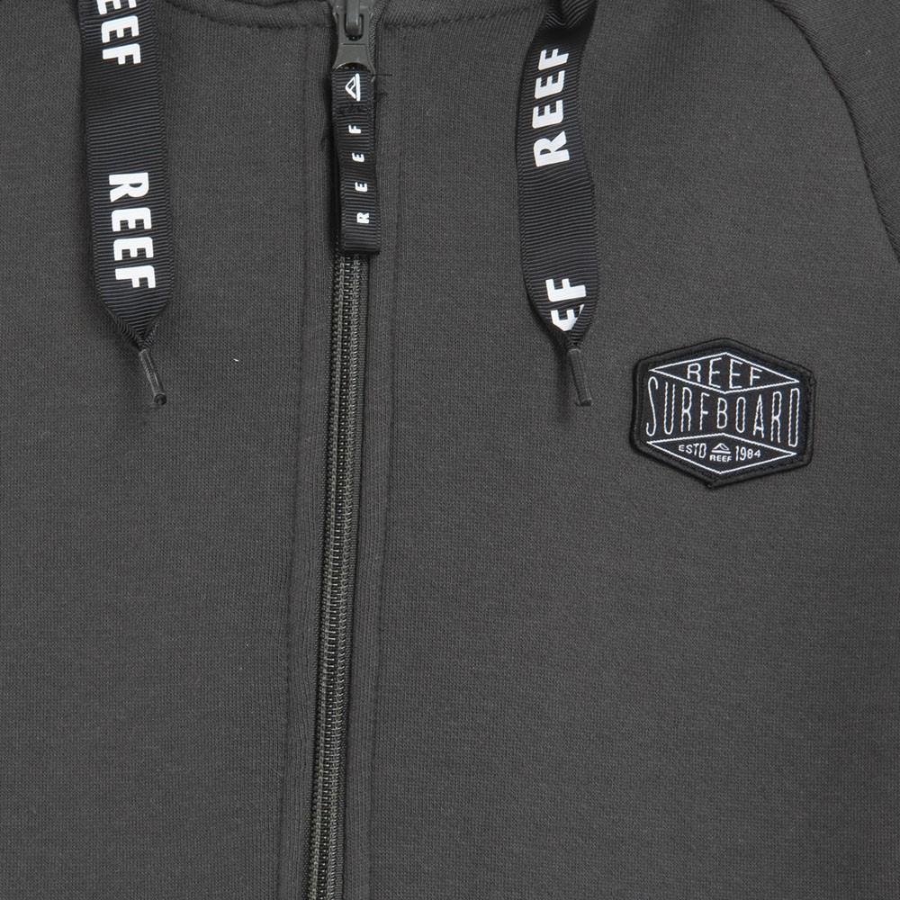 Poleron Boys Full Zipper Black Grey