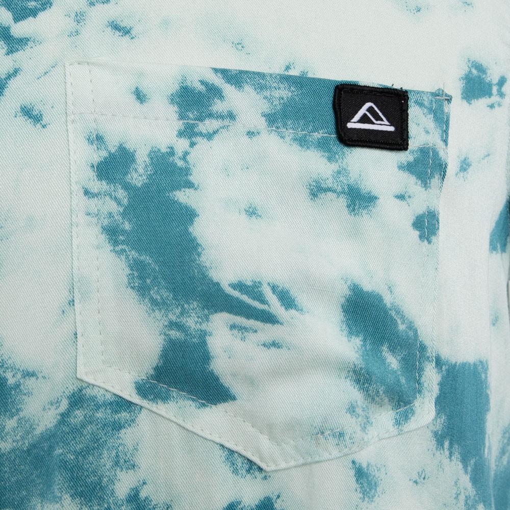 Camisa Manga Corta Clouds Blue White