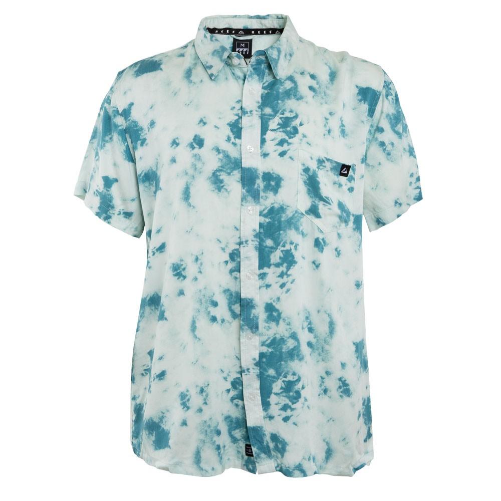 Camisa Manga Corta Clouds Blue White