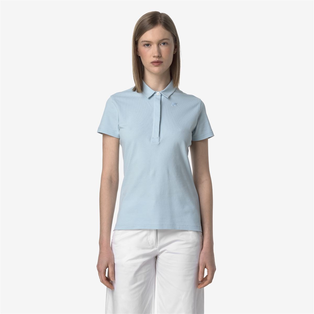 Polera K-Way Women Amedea Pique Blue Baby