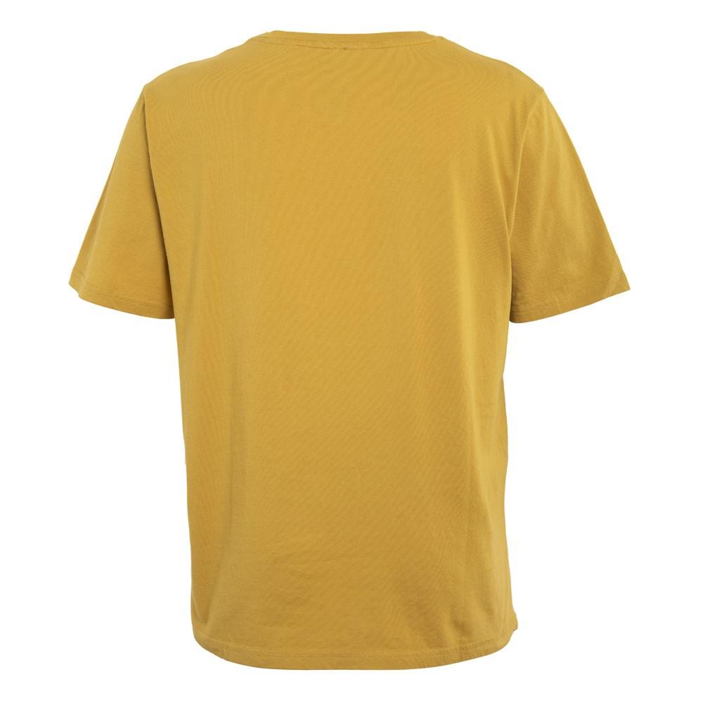 Polera Men Mustard Black Logo Front