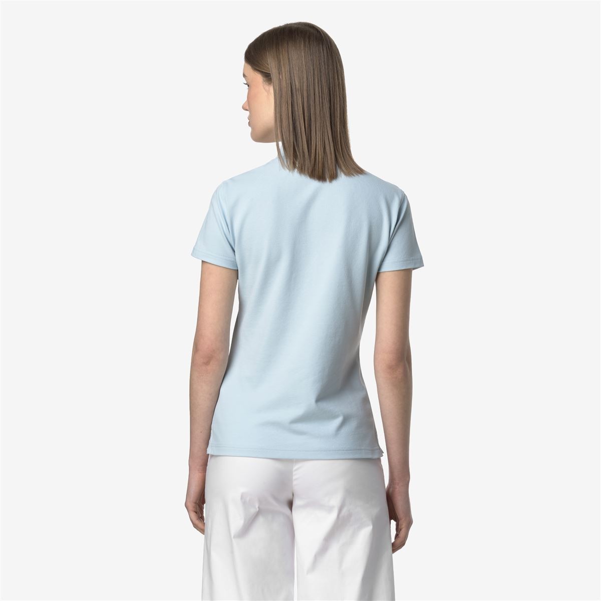 Polera K-Way Women Amedea Pique Blue Baby