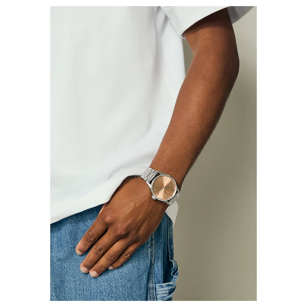 Reloj Nixon Sentry Silver Coral
