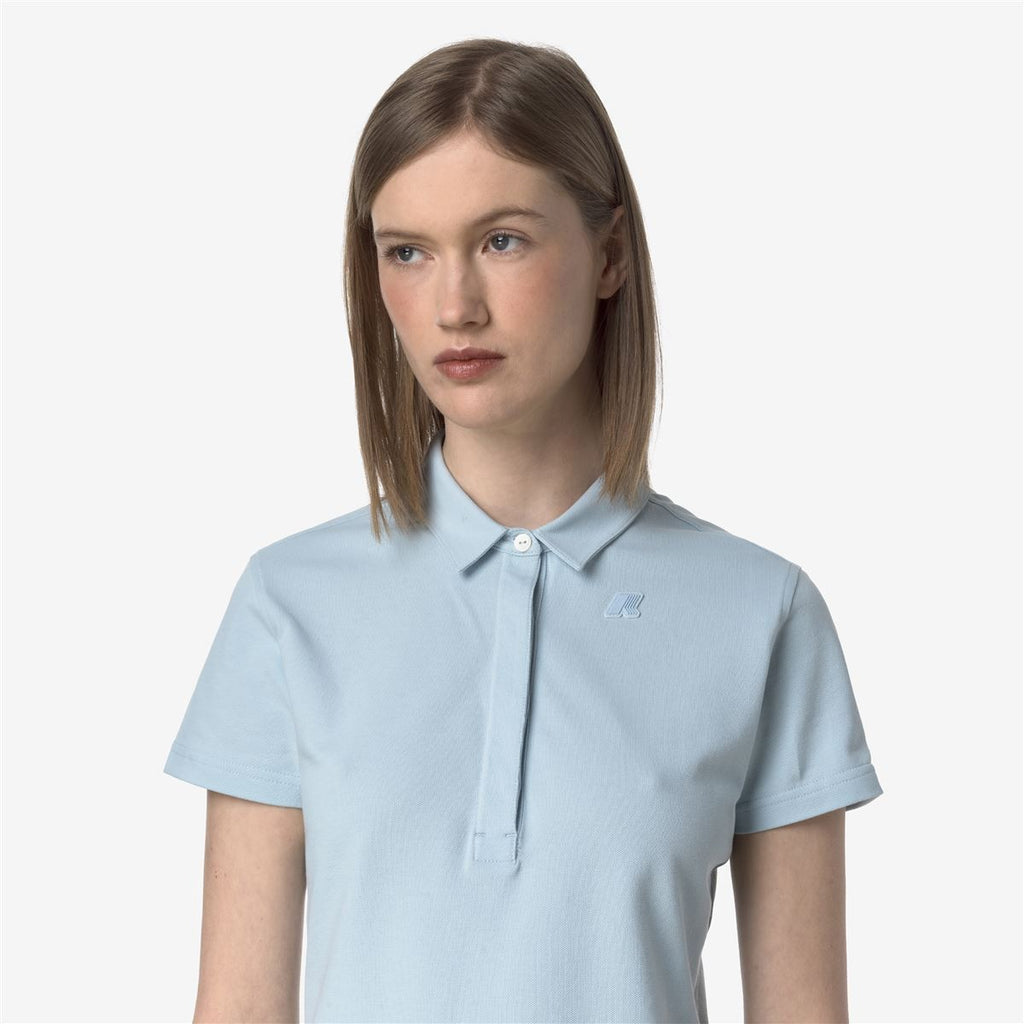 Polera K-Way Women Amedea Pique Blue Baby